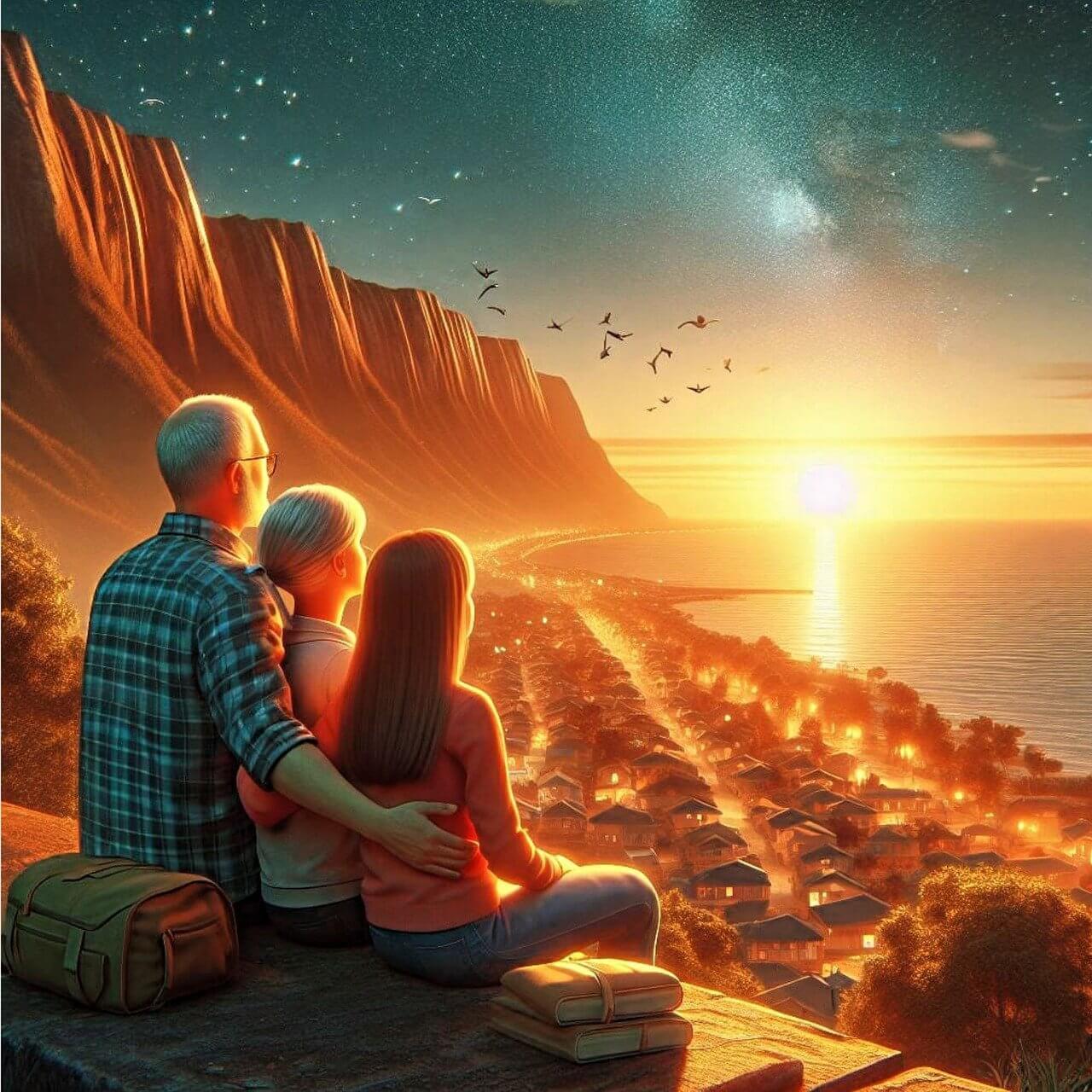 familywatchingsunset