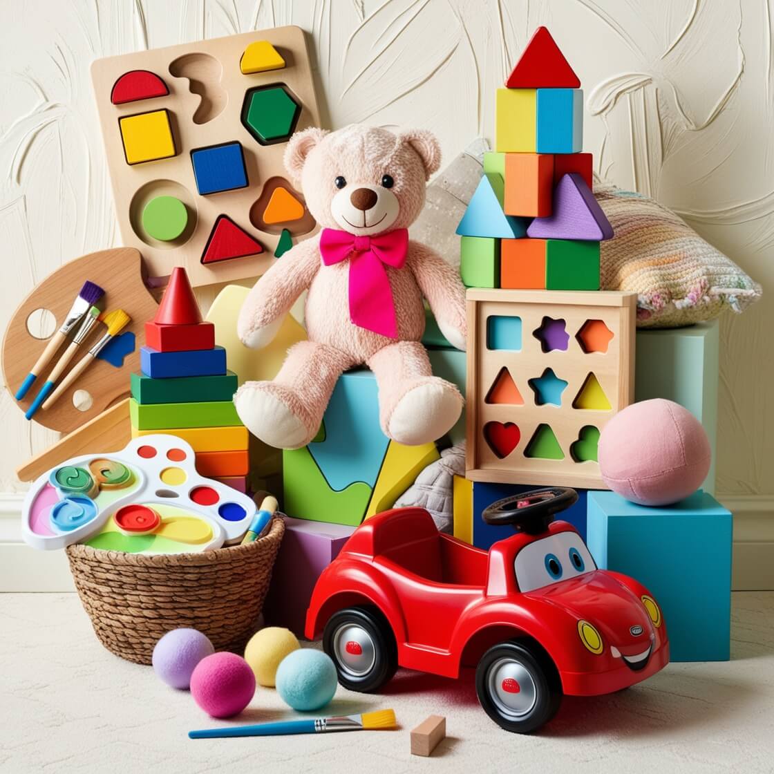 Collage of Preschool Toys for Kids