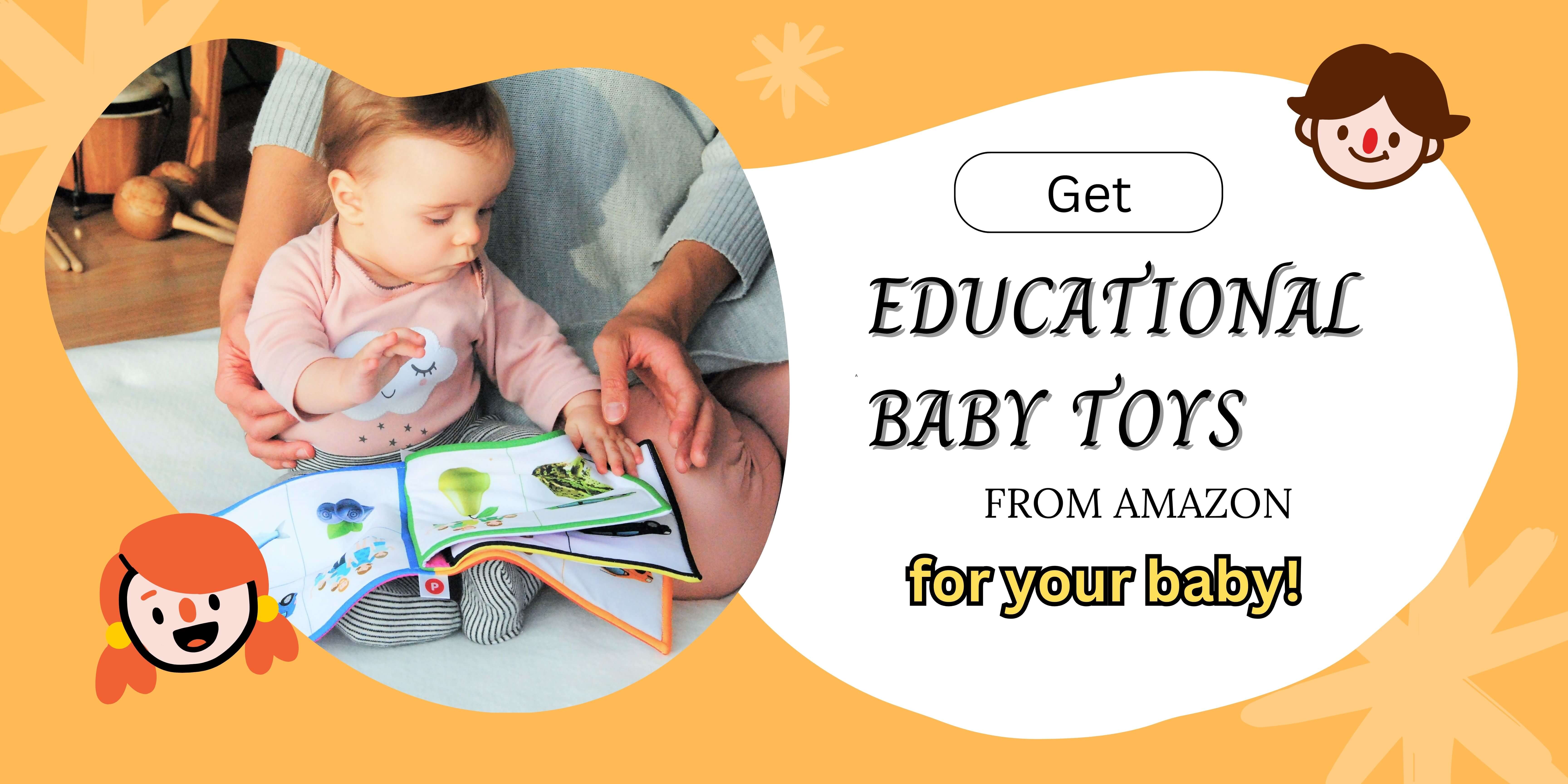 Educational toys for babies banner from Amazon