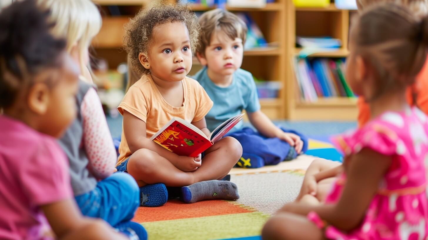 littlegirlreadingtoclass