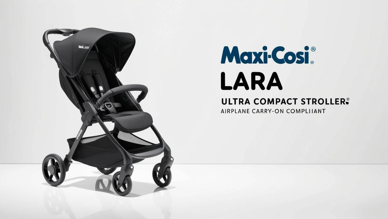 Maxi-Cosi Lara Ultra Compact Stroller, Airplane Carry-on Compliant for travel.