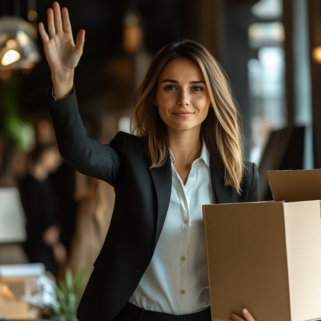 Woman Waving