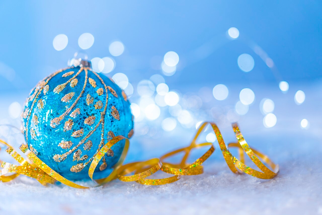 Blue Christmas Ball for Tree