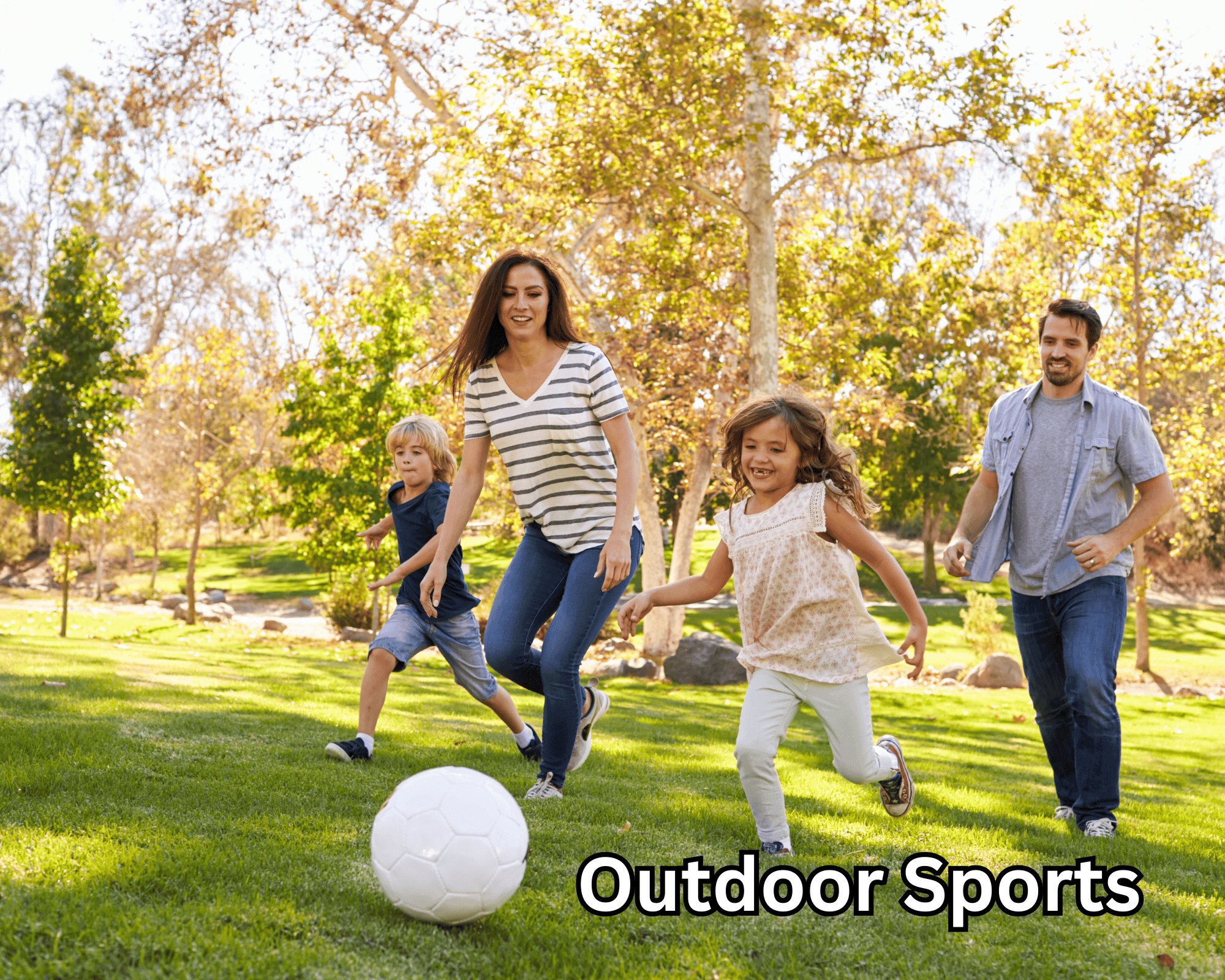 Family Playing Soccer